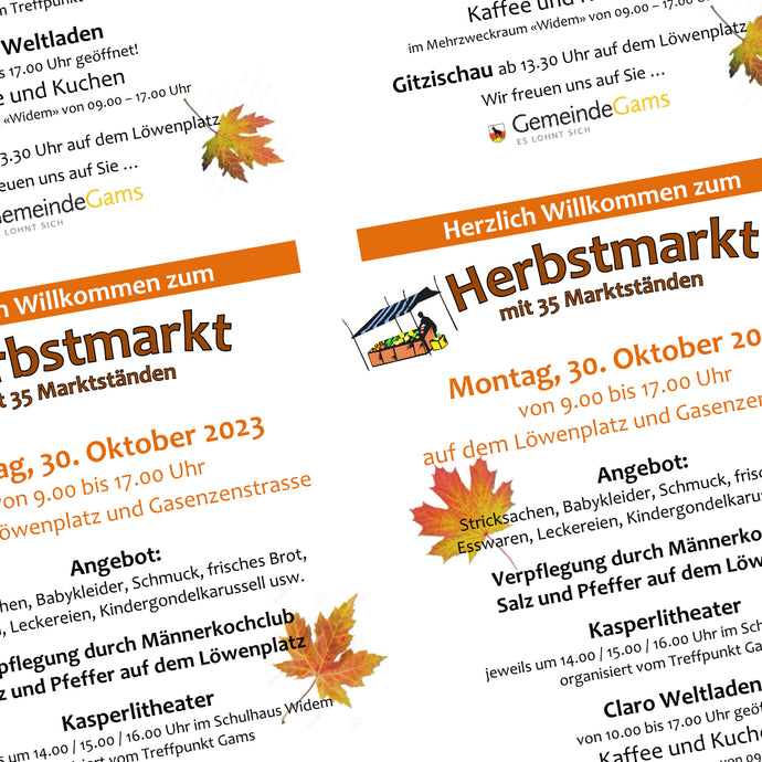 Brennerei Schegg am Gamser Herbstmarkt vom 30. Oktober 2023