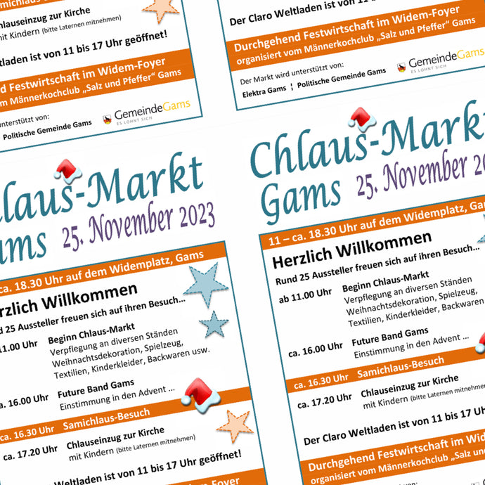 Chlaus-Markt Gams, 25. November 2023