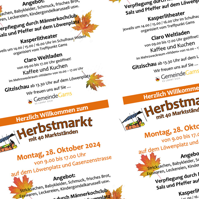 Brennerei Schegg am Gamser Herbstmarkt vom 28. Oktober 2024