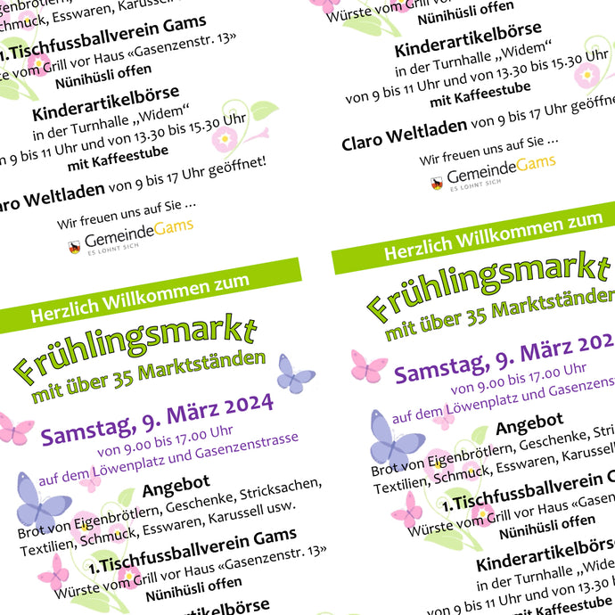 Brennerei Schegg am Gamser Frühlingsmarkt vom 9. März 2024
