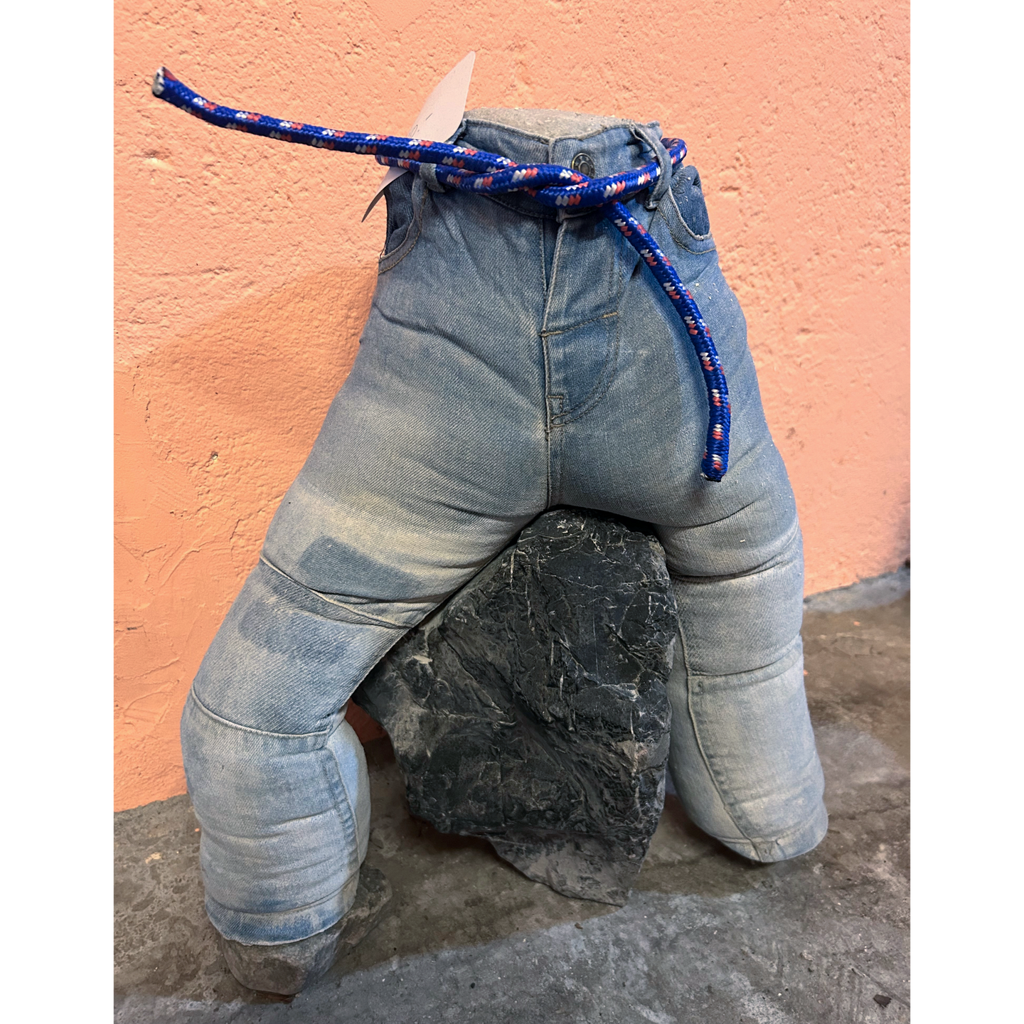 Beton Hose gross sitzend auf Stein